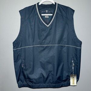 Nike Golf Clima-Fit Mens Size Large Pullover V-Neck Sleeveless Vest Nvy Blue NWT